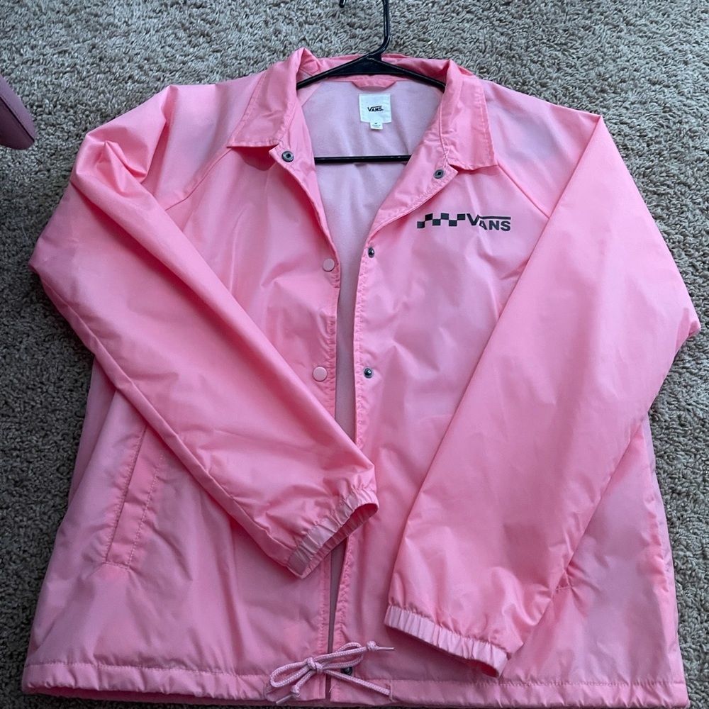 Pink waterproof vans jacket